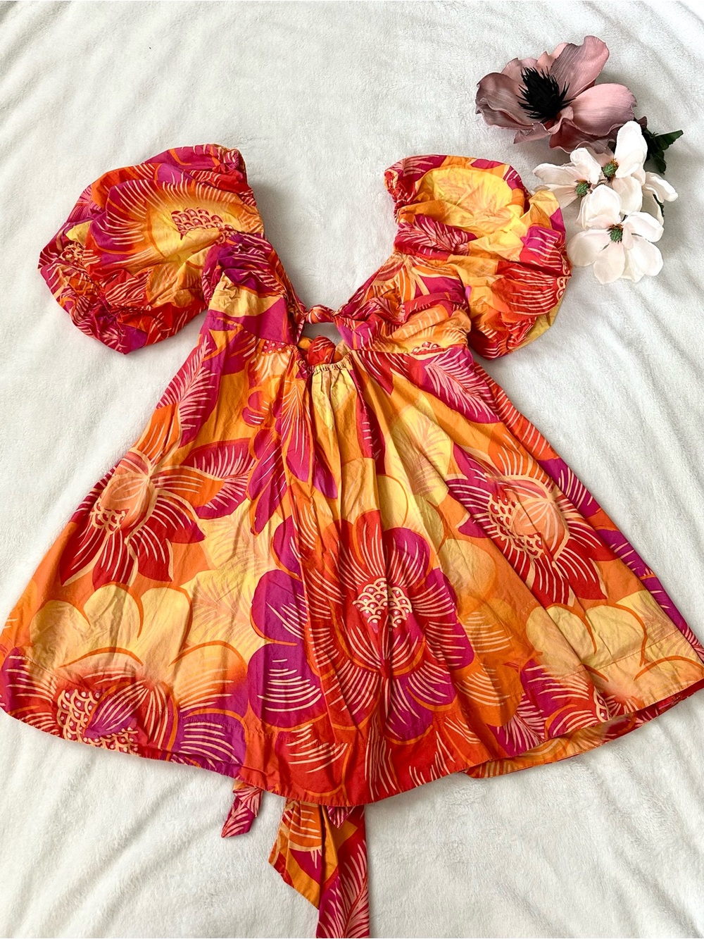 FARM RIO Summer Garden Ombre Mini Dress SIZE XL
